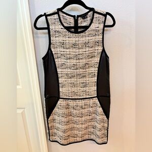 Theory Silk/Tweed Mini Dress